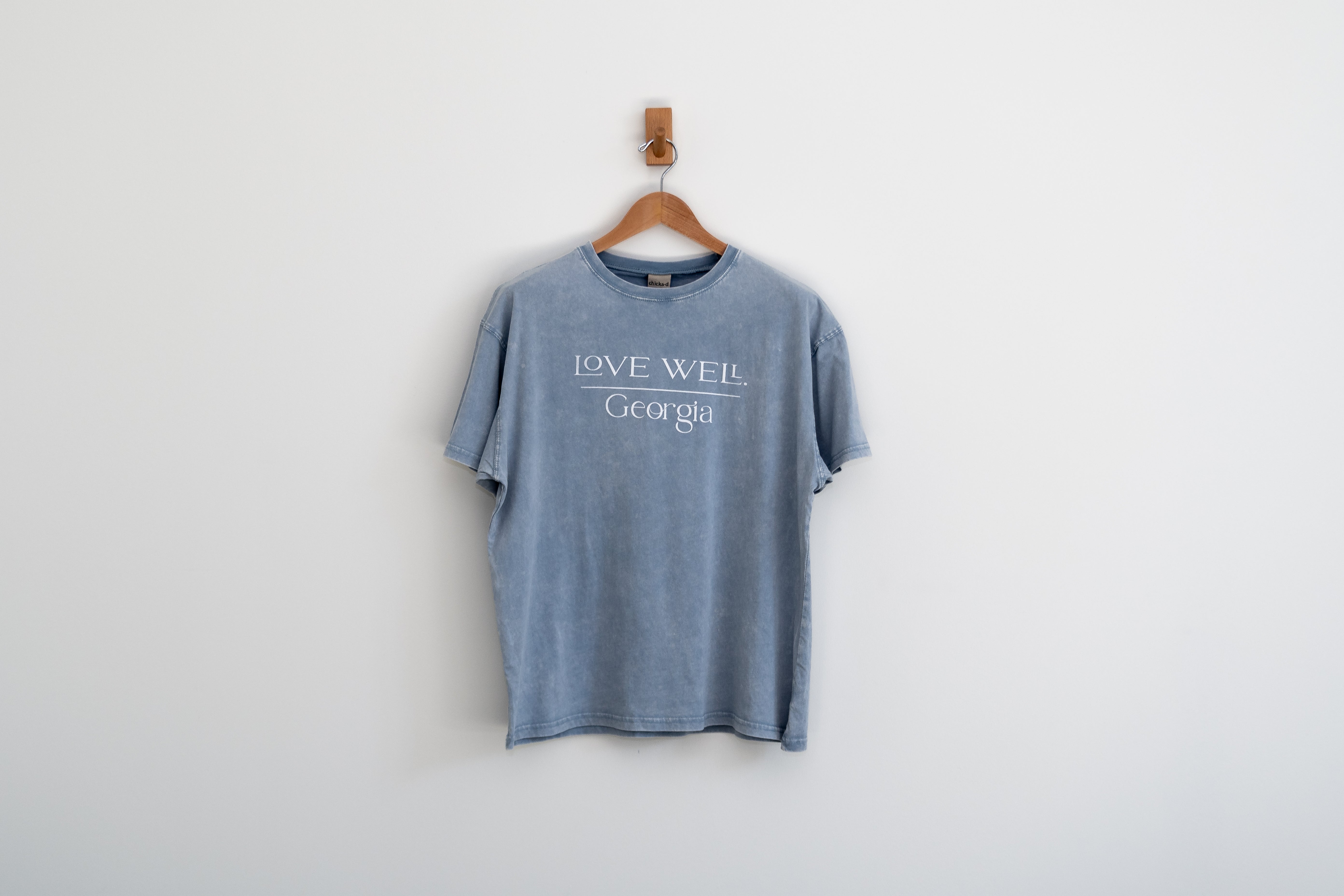 Georgia Faded Denim Tee
