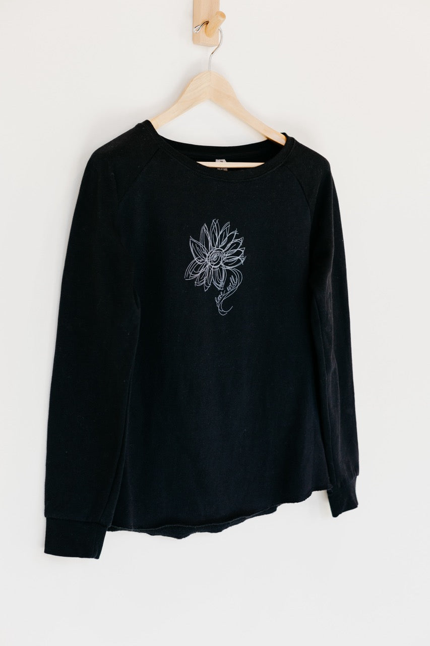 Black Flower Lt Weight Ladies