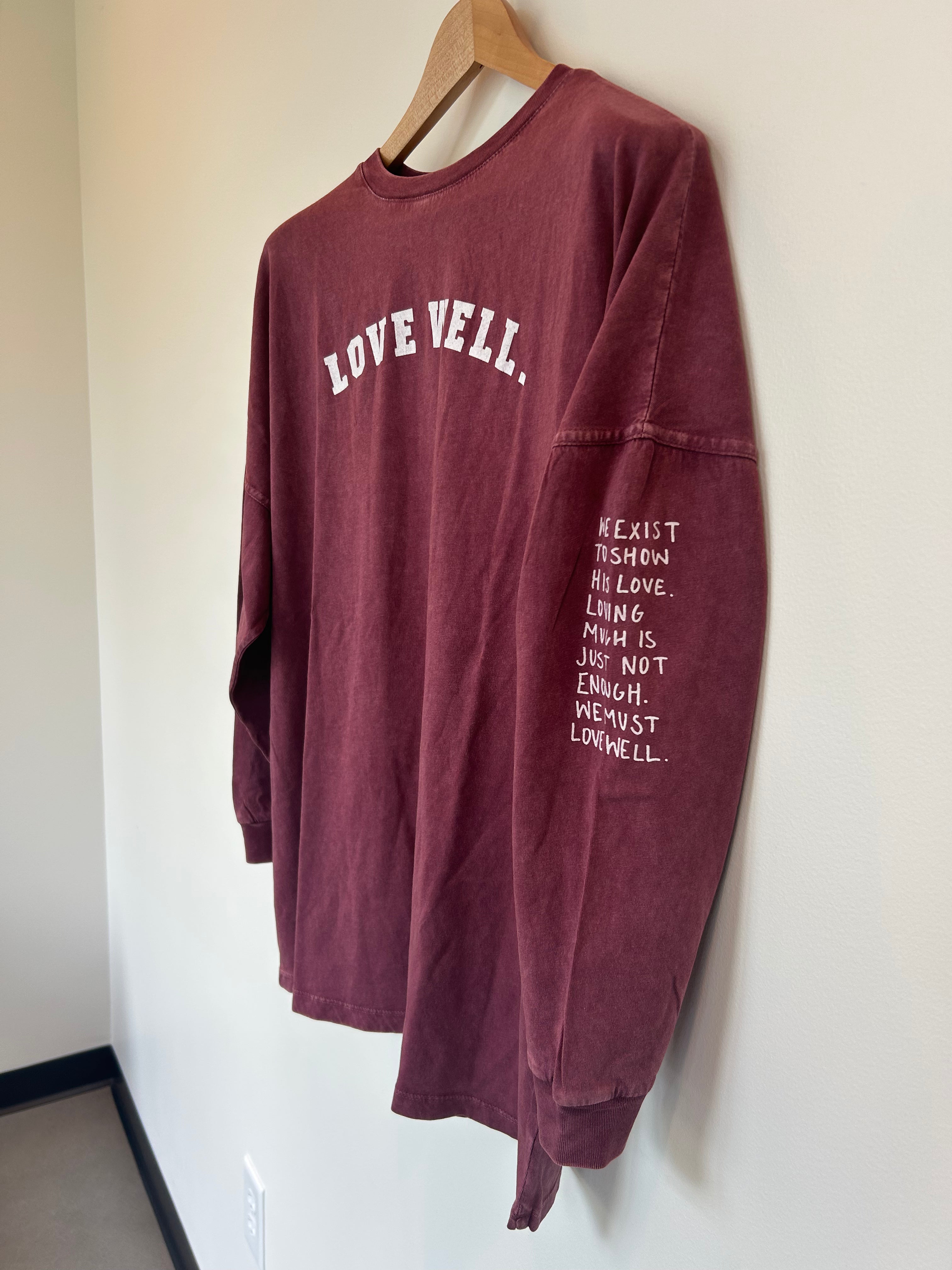 Vintage Ivey Merlot Big Shirt