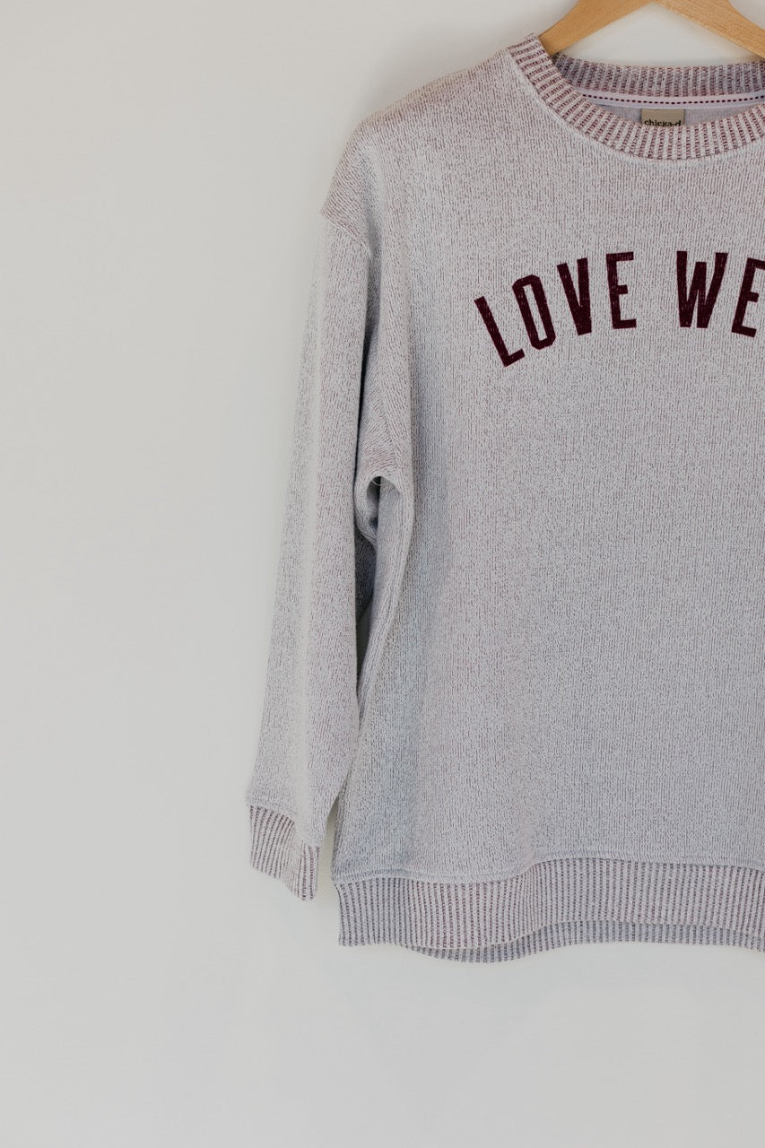 Maroon Warm Up Crew - Vintage Ivy