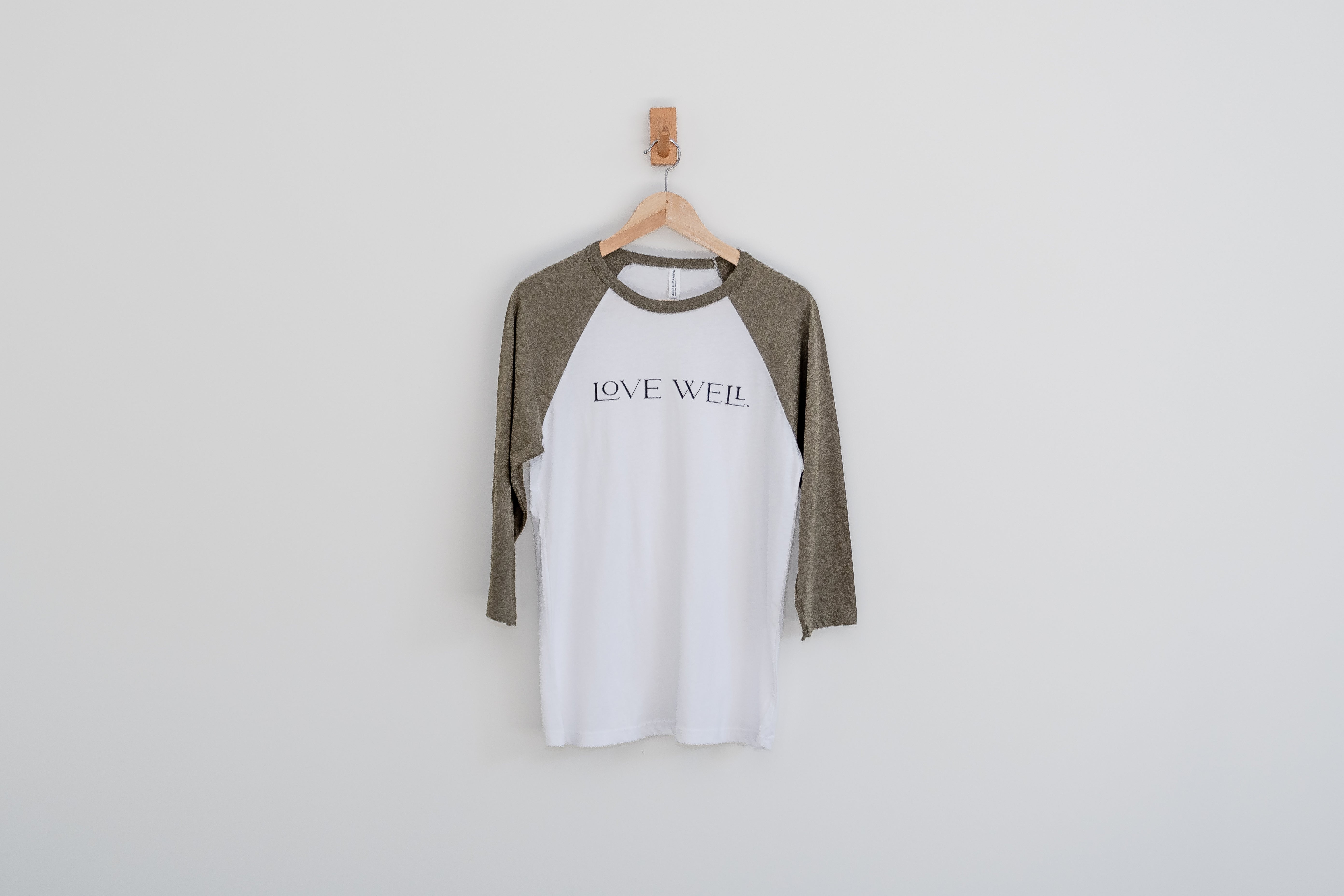Aster Olive Baseball 3/4 Sleeve Tee