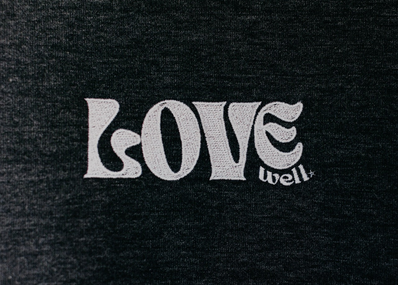 Rhinestone Black Groovy Sweatshirt