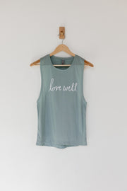 Stonewash Green Festival Tank- LW Script