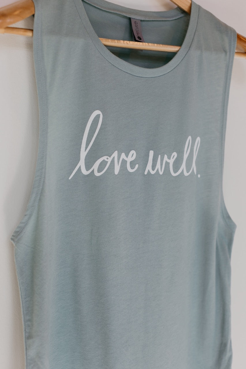 Stonewash Green Festival Tank- LW Script