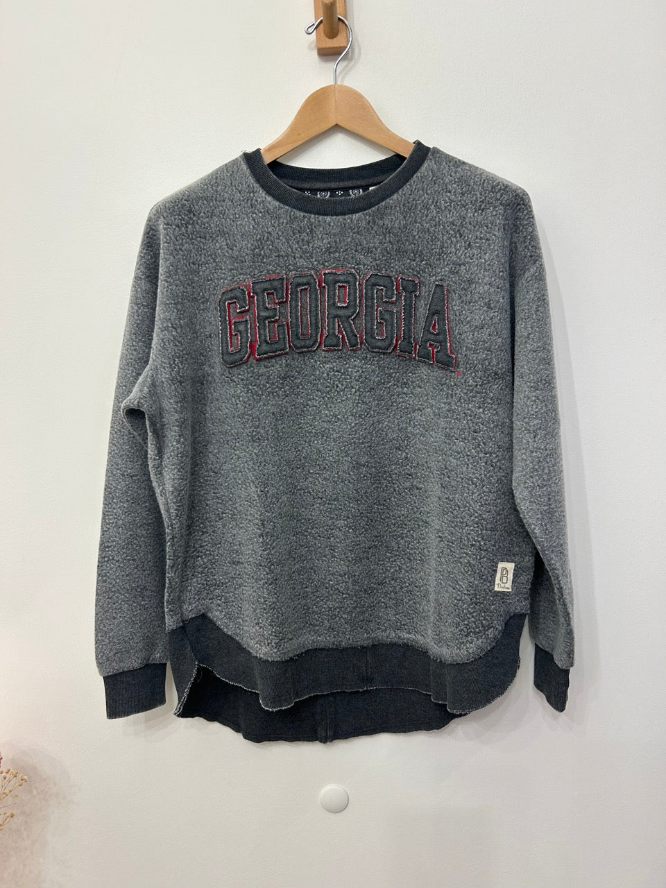UGA Black Reverse Poncho Sweatshirt