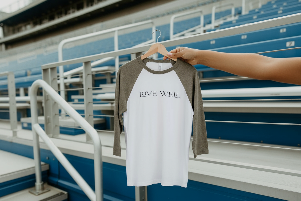 Aster Olive Baseball 3/4 Sleeve Tee