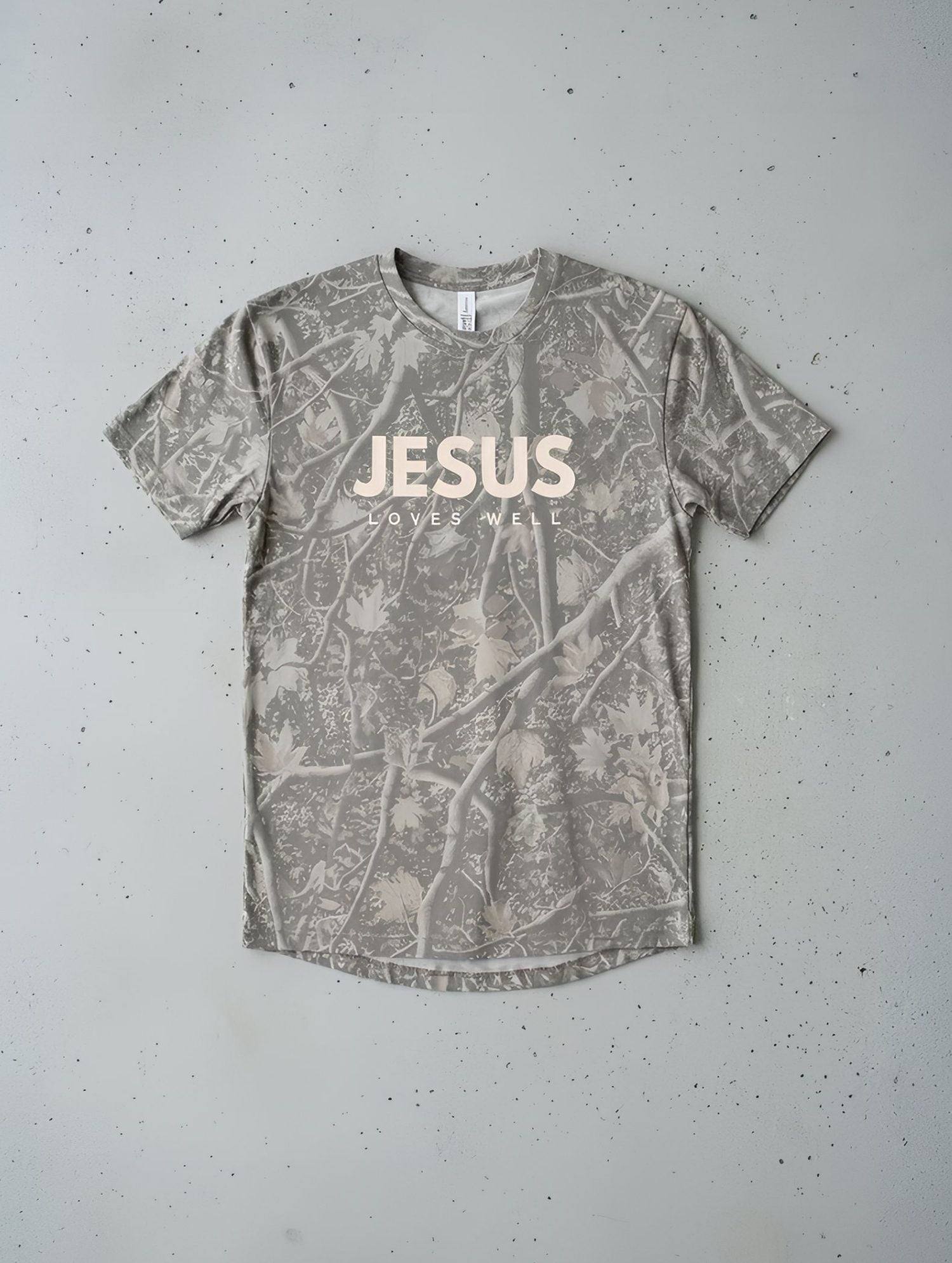 Deadwood Camo Jesus Loves Well Tee