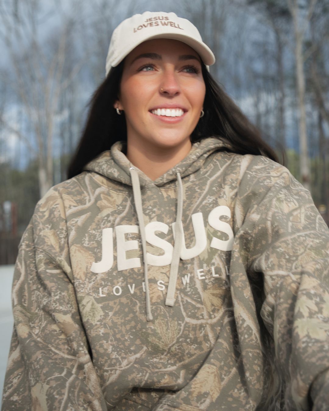 Tree Camo Jesus Hoodie- 2