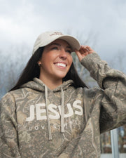Deadwood Camo Jesus Loves Well Hoodie