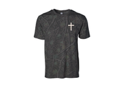Dark Camo Jesus Loves Well Cross Tee