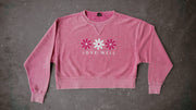 Bubblegum Pink Boxy Corded Crew