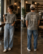 Deadwood Camo Jesus Loves Well Cross Tee