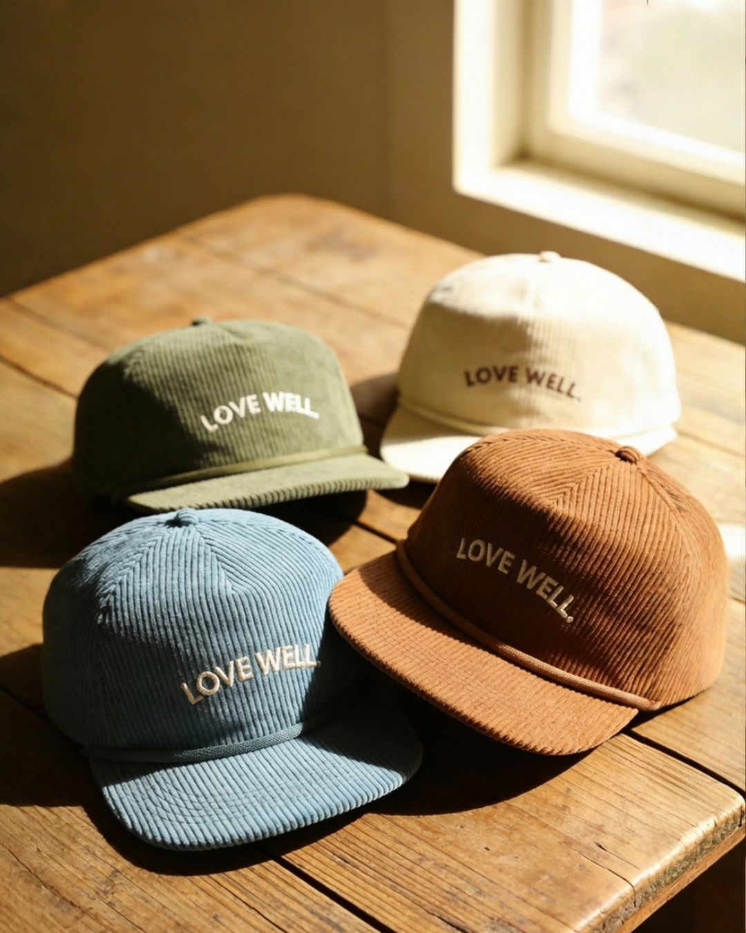 Corduroy Flat Bill Hat