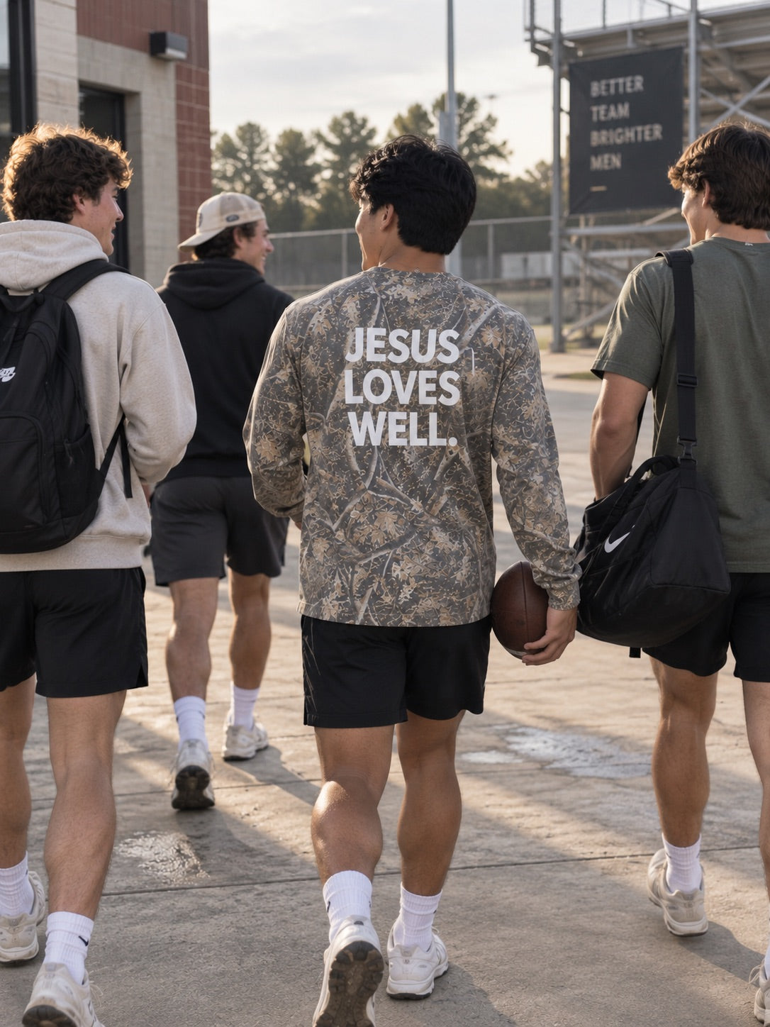 Deadwood Camo Long Sleeve Cross Tee