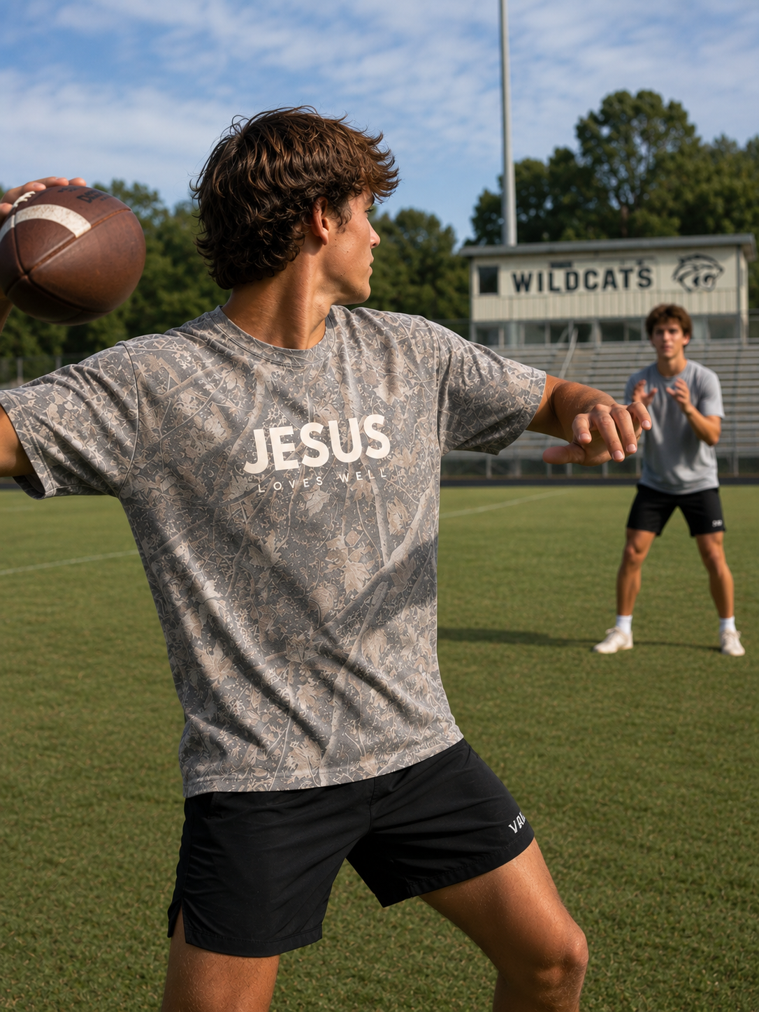 Deadwood Camo Jesus Loves Well Tee