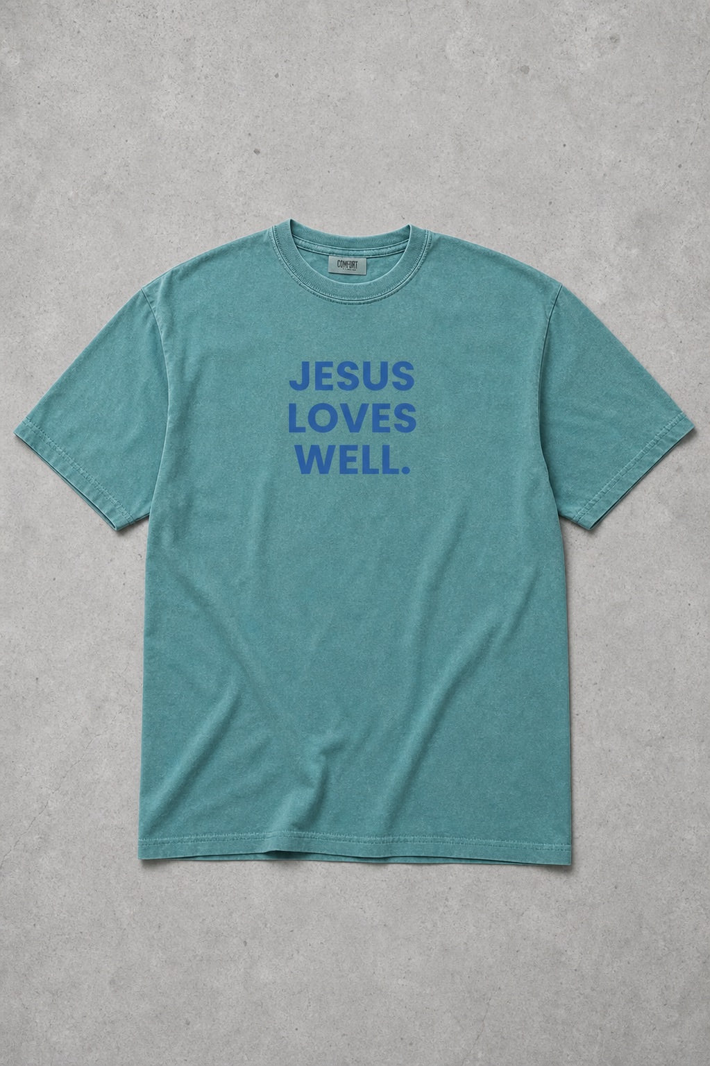 Emerald Jesus Loves Well Tee