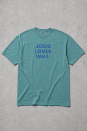 Emerald Jesus Loves Well Tee