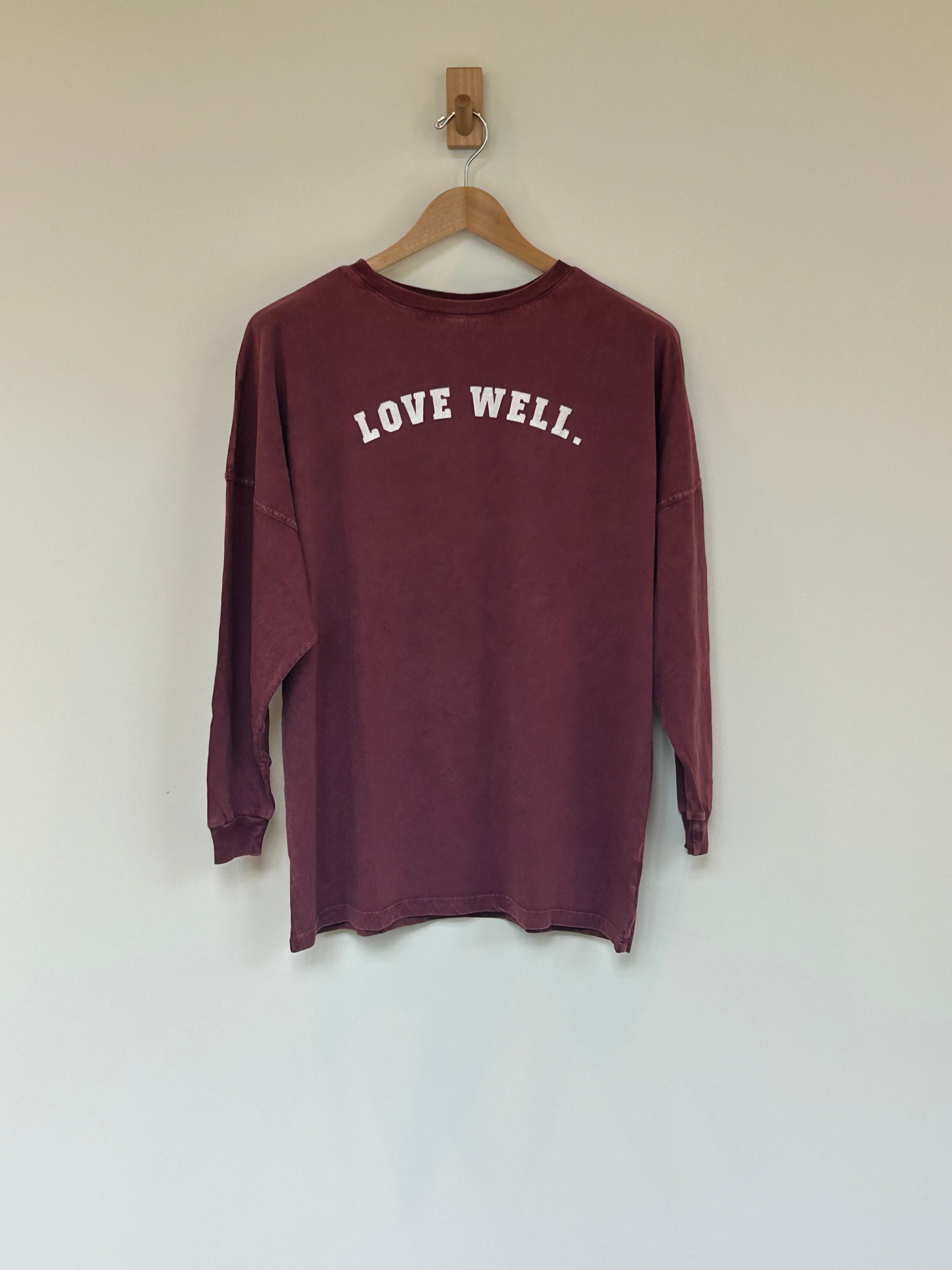 Vintage Ivey Merlot Big Shirt