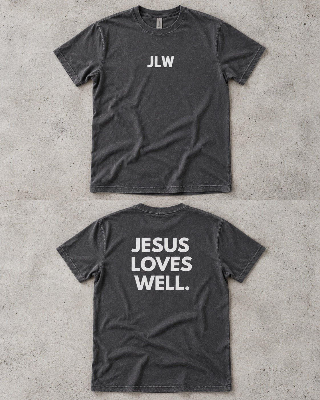 JLW - Jesus Loves Well -Pepper Tee