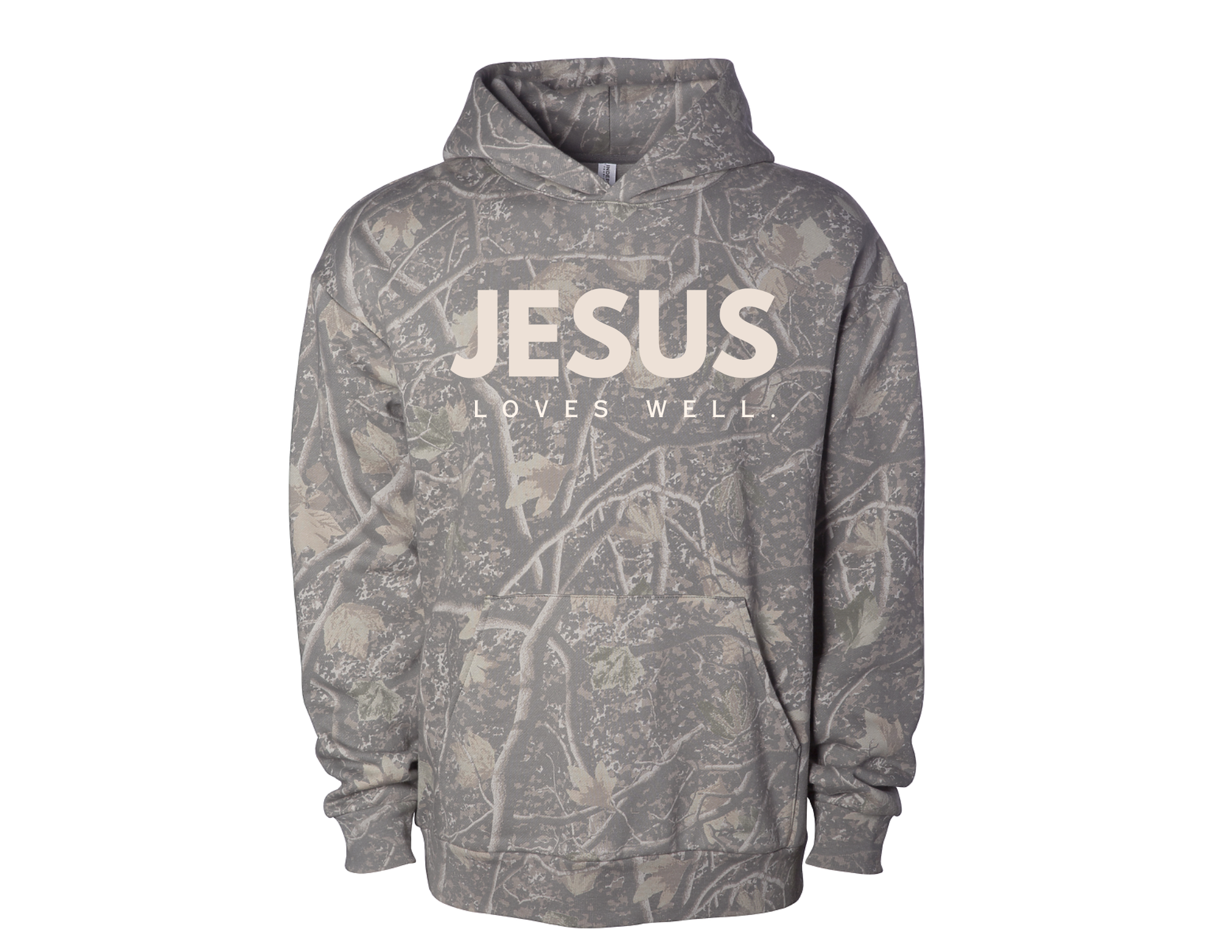 Jesus Loves Well Tree Camo Boulevard Hoodie