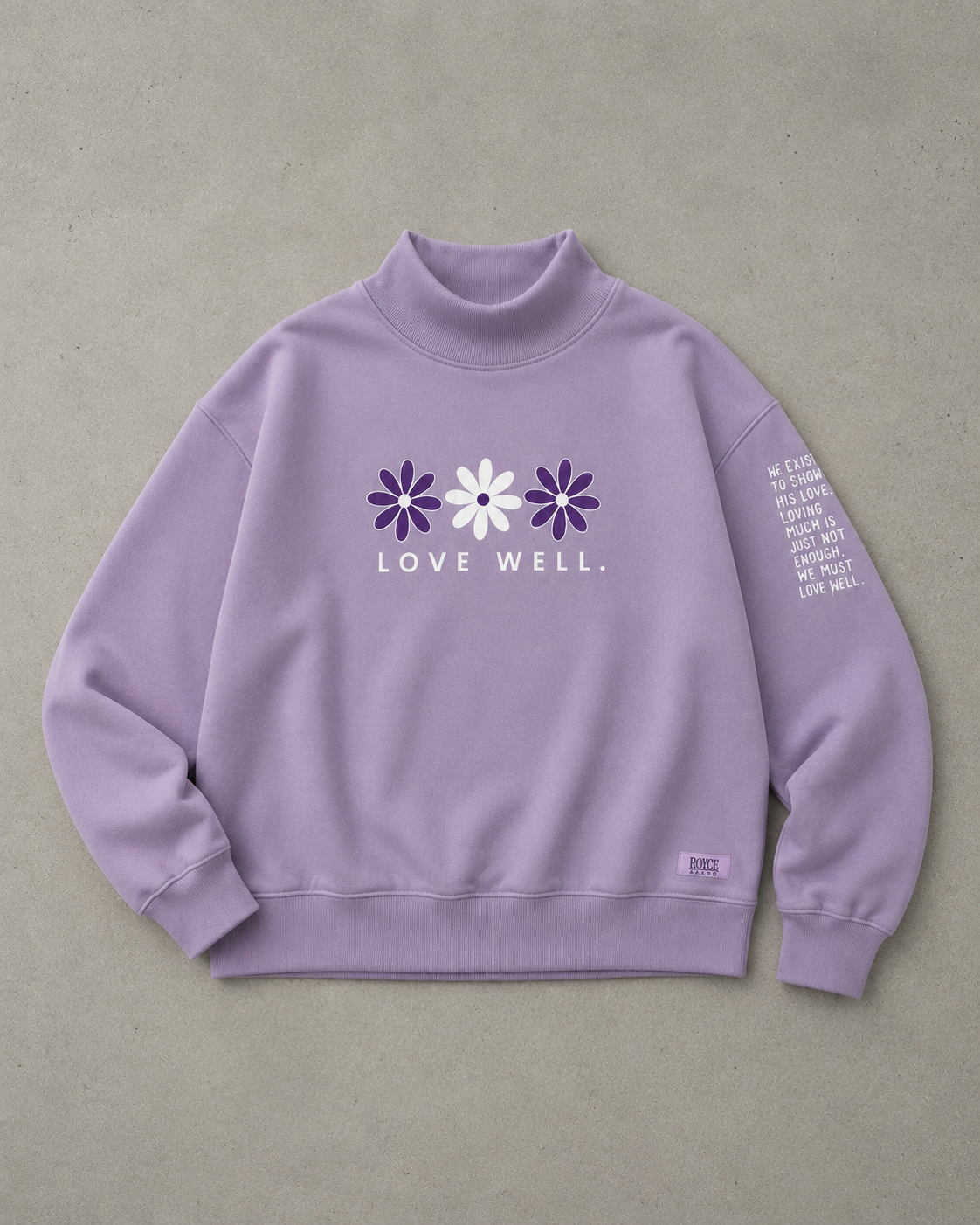 Lavender Love Well Mock Neck Sweatshirt