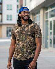 Realwood Camo Jesus Loves Well Cross Tee