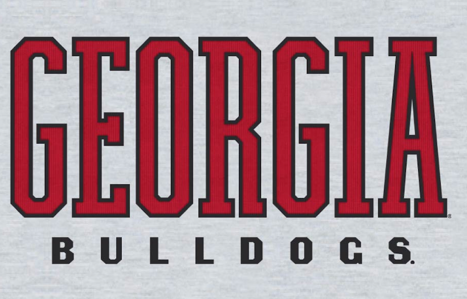 GA Bulldogs Grey Mock Neck Sweatshirt
