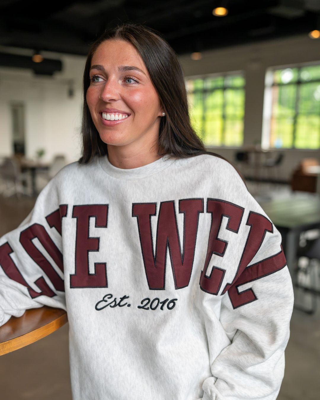 Gray Love Well One Size Sweatshirt