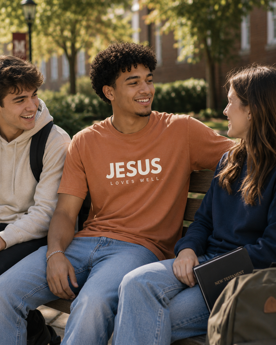 Terracotta Jesus Loves Well Tee