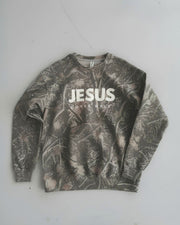 Deadwood Camo Jesus Loves Well Crew Sweatshirt