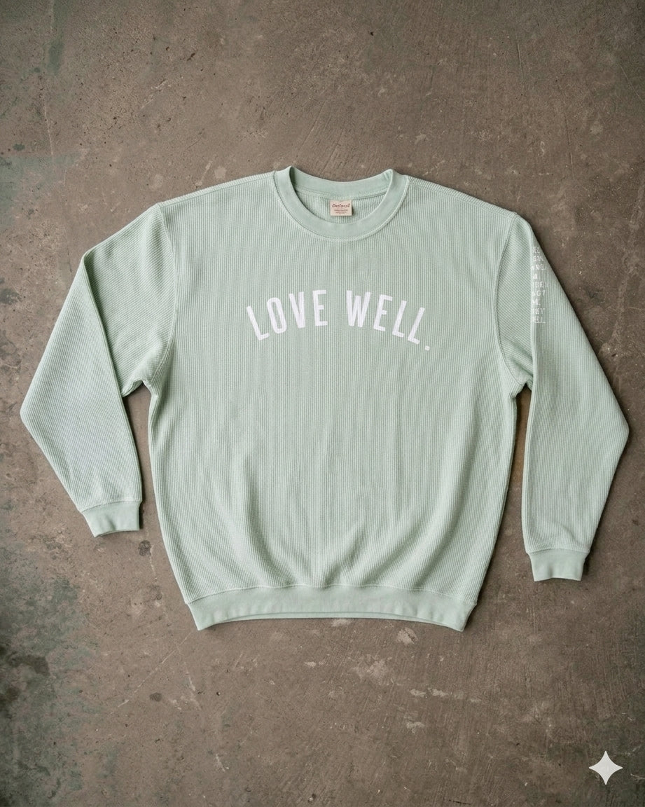 Sage Love Well Corded Crew