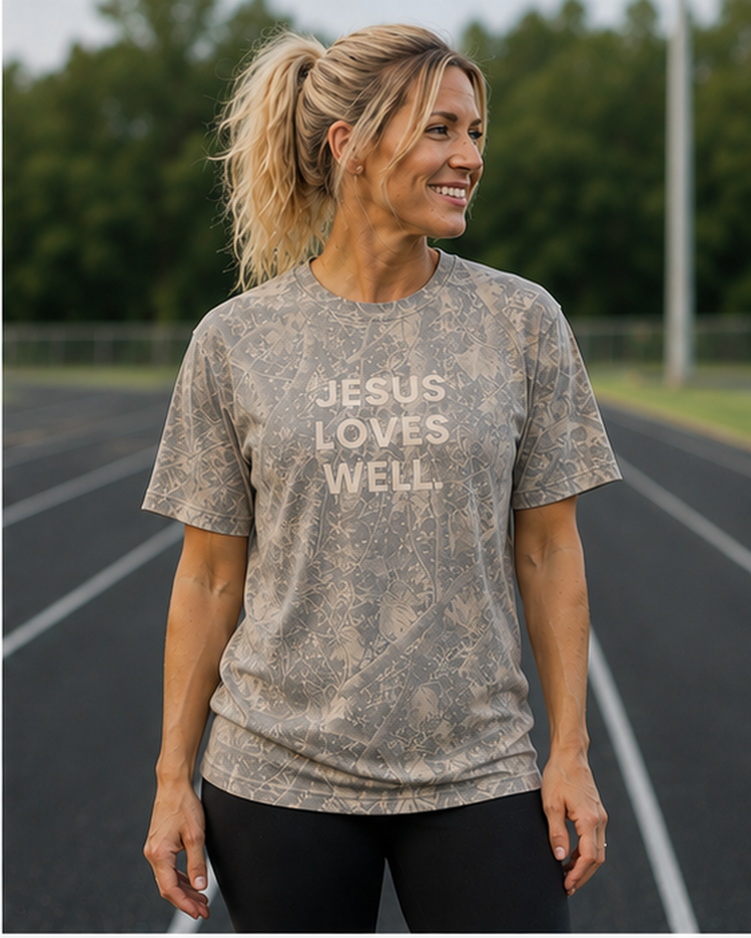 Deadwood Camo Jesus Loves Well Tee