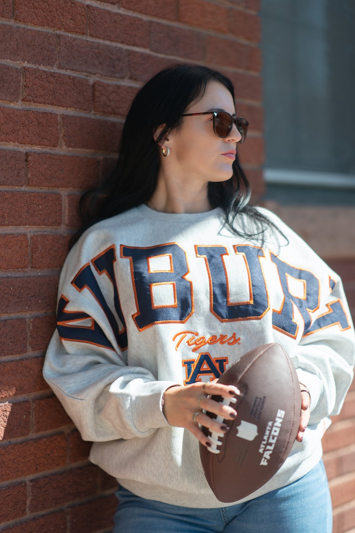 Love Well Auburn Retro Sweatshirt in White