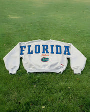 Love Well Florida Retro Sweatshirt in White