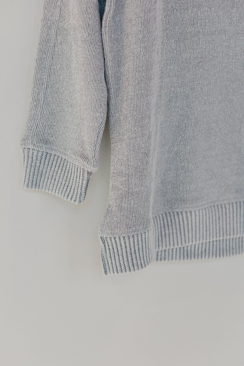 Love Well Groovy Warm Up V-Neck in Gray Heather