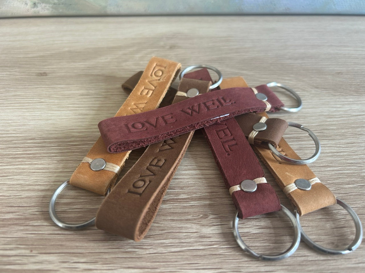 Love Well Leather Keychain by Carry 117