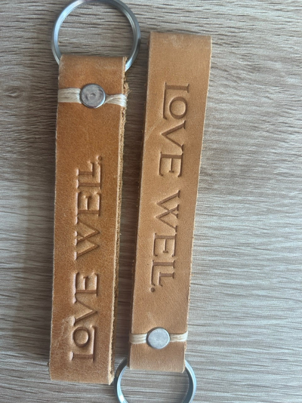 Love Well Leather Keychain by Carry 117