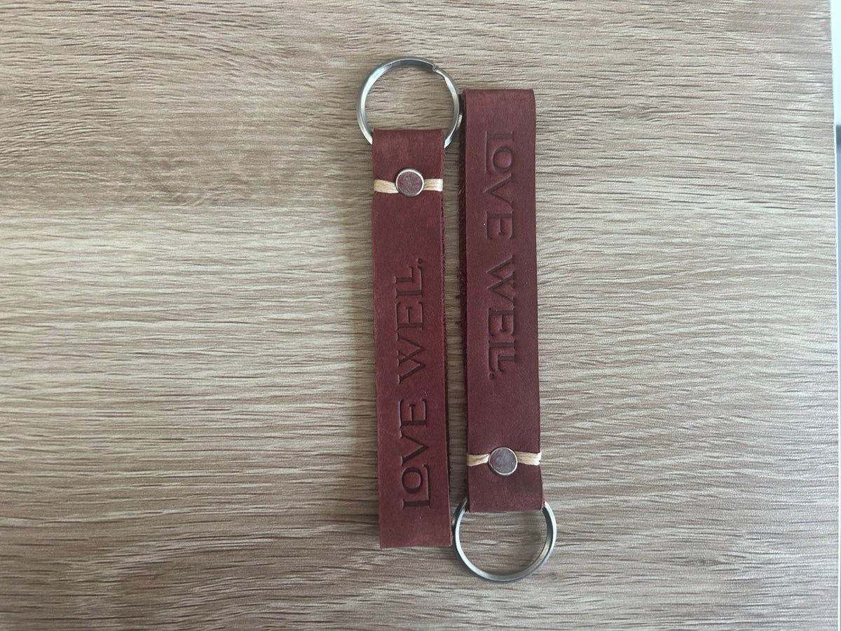Love Well Leather Keychain by Carry 117