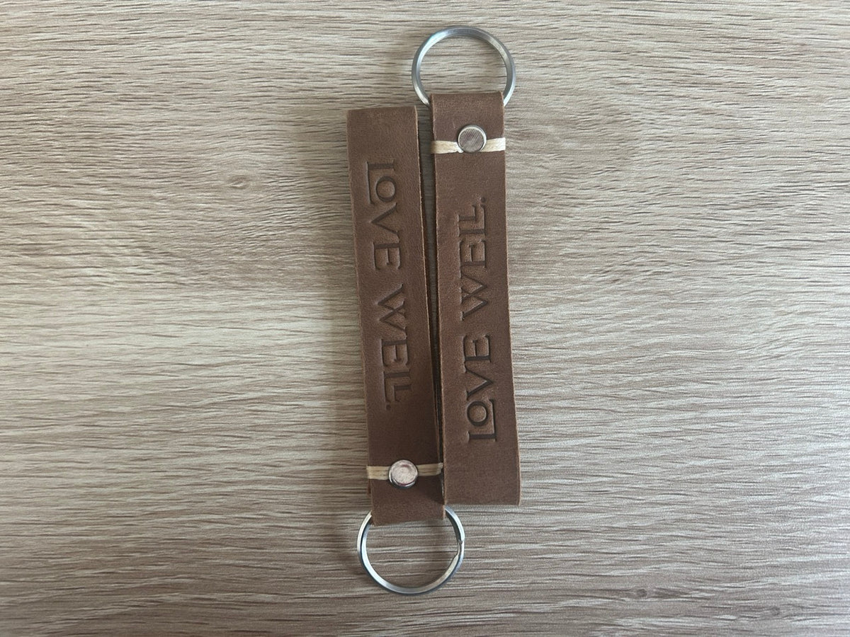 Love Well Leather Keychain by Carry 117
