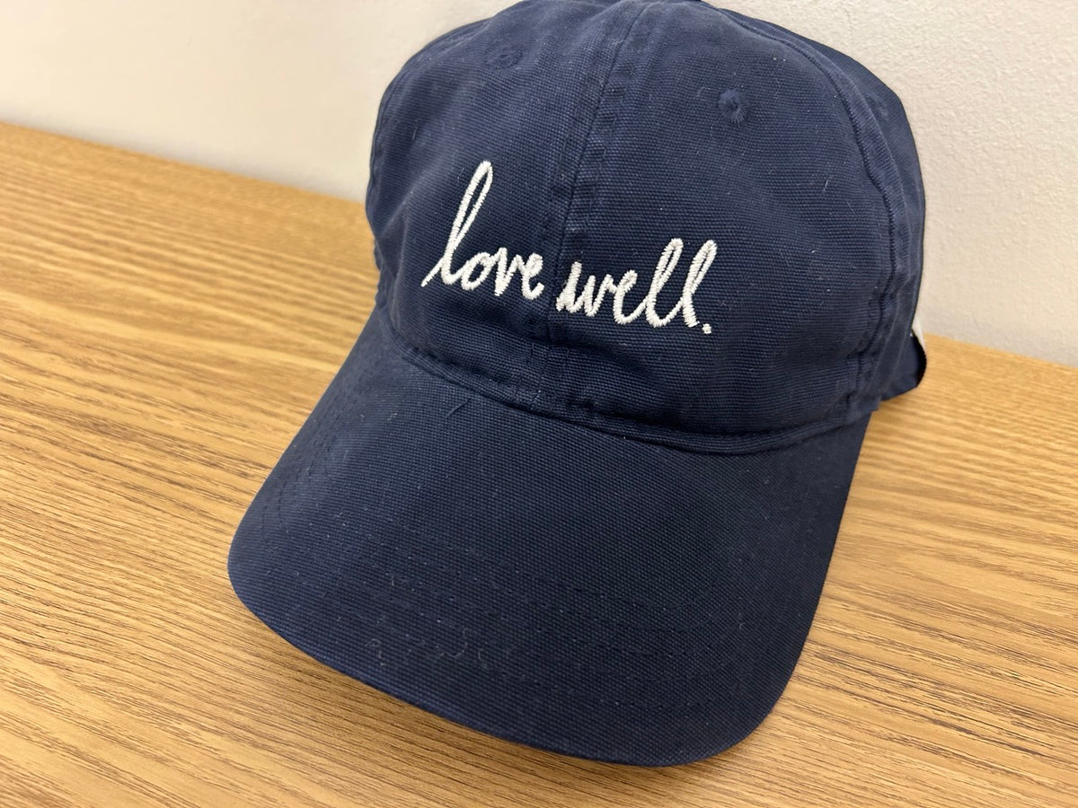 Love Well Original Script Carhartt Hat, side view