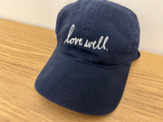 Love Well Original Script Carhartt Hat, side view