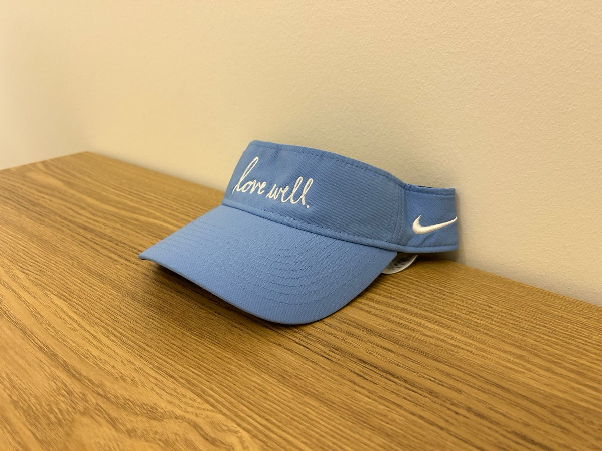 Love Well Original Script Nike Visor, side view