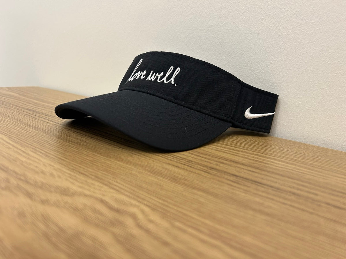 Love Well Original Script Nike Visor, side view