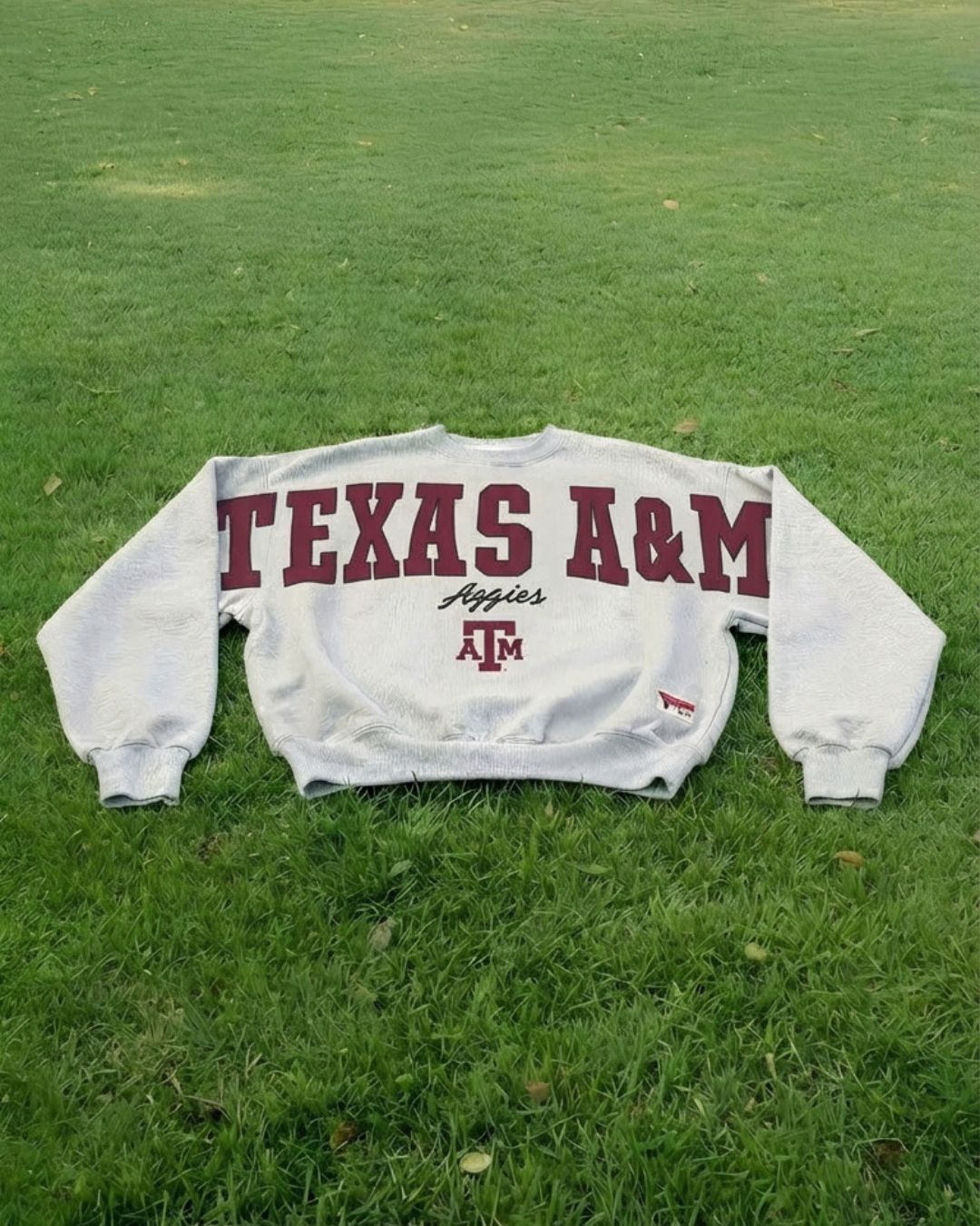 Love Well Texas A&M Retro Sweatshirt in White
