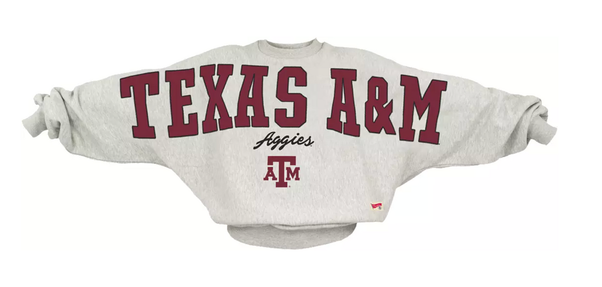 Love Well Texas A&M Retro Sweatshirt in White