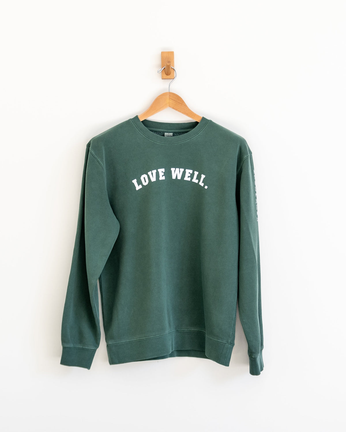 Love Well Vintage Ivy Crew Sweatshirt in Pine