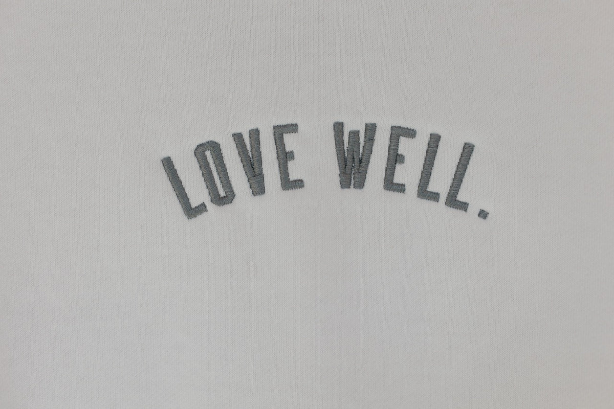 Love Well Vintage Ivy Rhinestone Sweatshirt in White