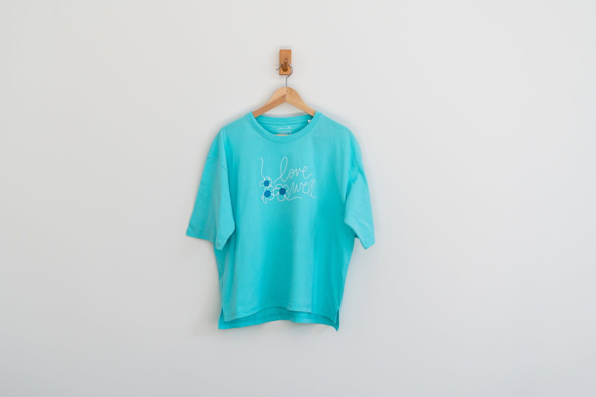Love Well Vintage Ivy Tee in Beach Mint