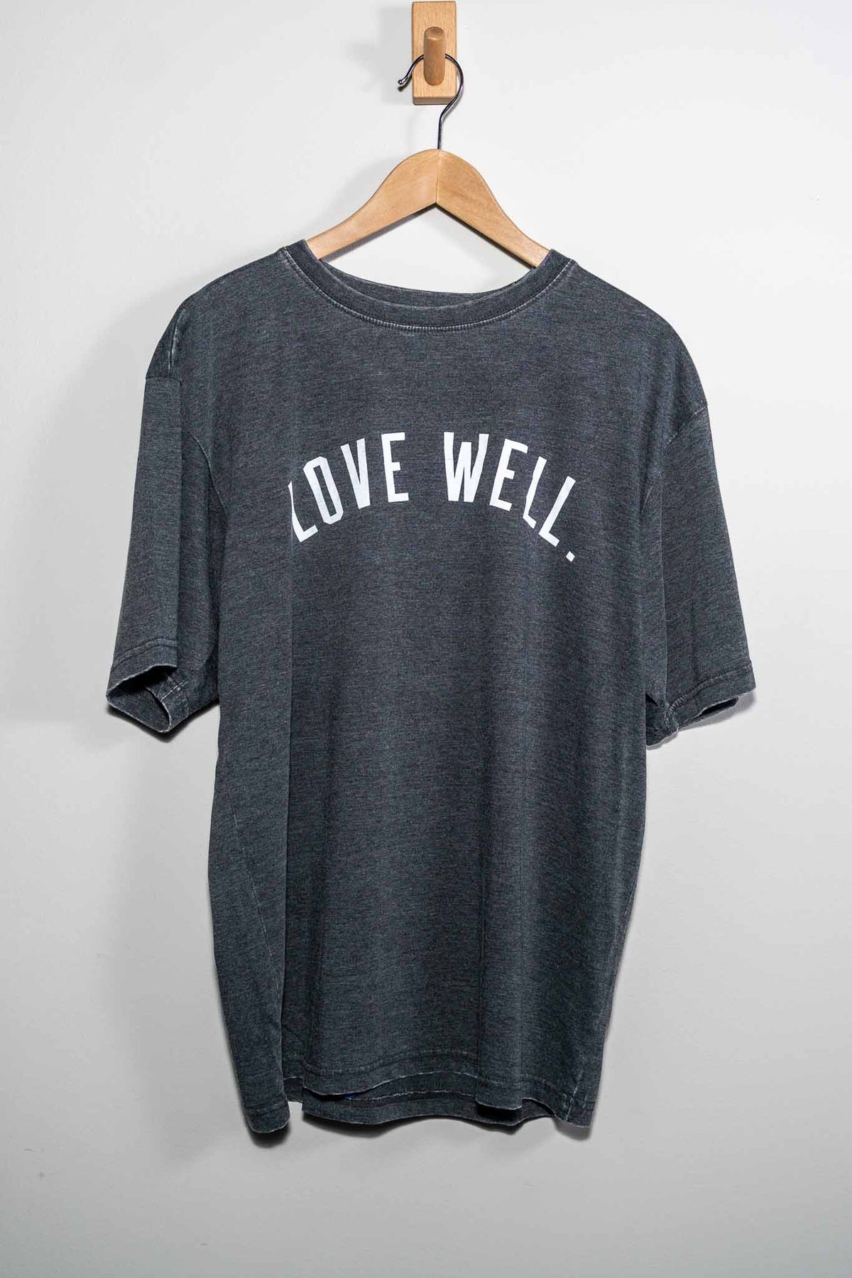 Love Well Vintage Ivy Washed Tee in Black