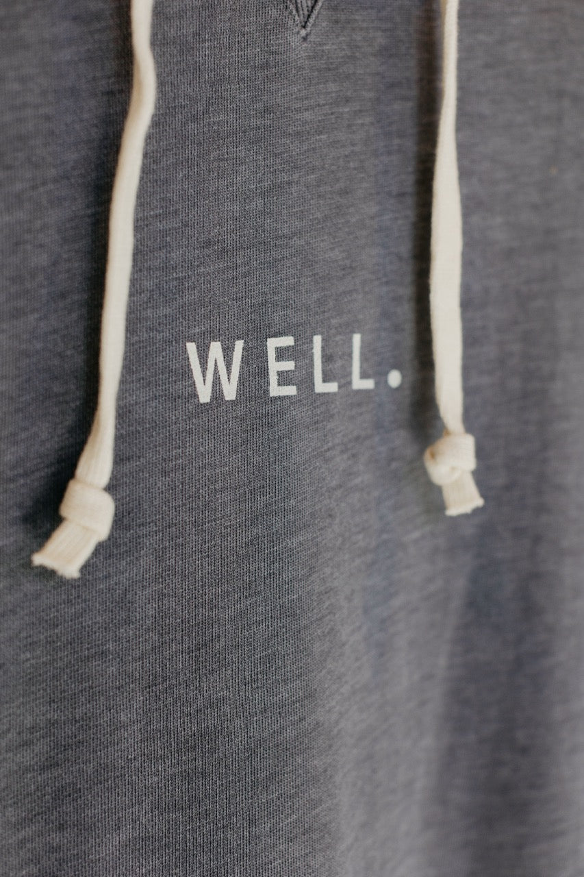 Love Well Well. Washed Hoodie in Gray